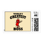 Funny World's Greatest Bos Stamps