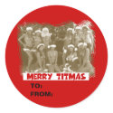 Funny Xmas titties stickers