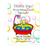 Funny Yellow Lab Cartoon Pet Salon Post Card