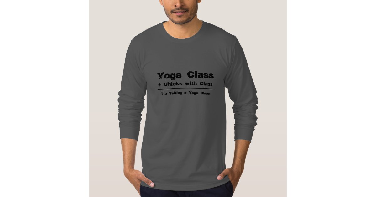 Funny yoga tshirt for men Zazzle