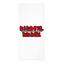 Funny You're an Idiot Insult Rack Card Design