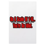 Funny You're an Idiot Insult stationery