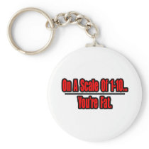 Funny You're Fat Insult keychains
