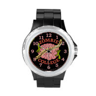 Funny Zombie College Logo Wrist Watch