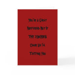 Funny Zombie Valentine Card