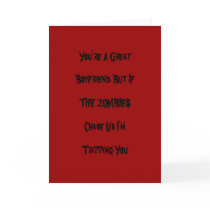 Funny Zombie Valentine Card