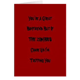 Funny Zombie Valentine Card