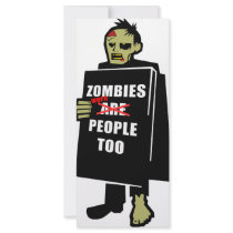 Funny Zombie, Zombie Were People Too rack cards by creativebrain Funny Zombie, Zombie Were People Too rack cards