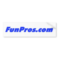 FunPros.com bumper sticker! bumper stickers