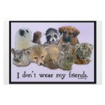fur animals custom stationery