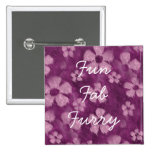 Fur Flowers Button