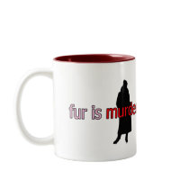Fur is Murder mugs