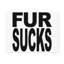 Fur Sucks Post Card