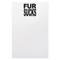 Fur Sucks stationery