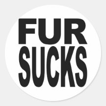 Fur Sucks Sticker