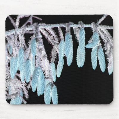 Fur Tree Stitched Bow Mouse Mats by redogpeters