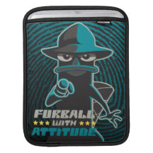 Furball With Attitude iPad Sleeve