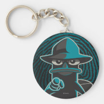 Furball With Attitude Key Chain