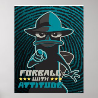 Furball With Attitude Print