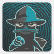 Furball With Attitude Square Stickers