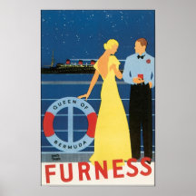 Furness Queen of Bermuda Print