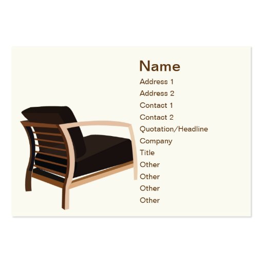 Furniture - Chubby Business Card (front side)