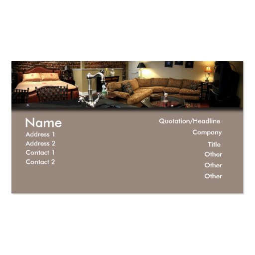 Furniture/Interior Design Business Cards (front side)
