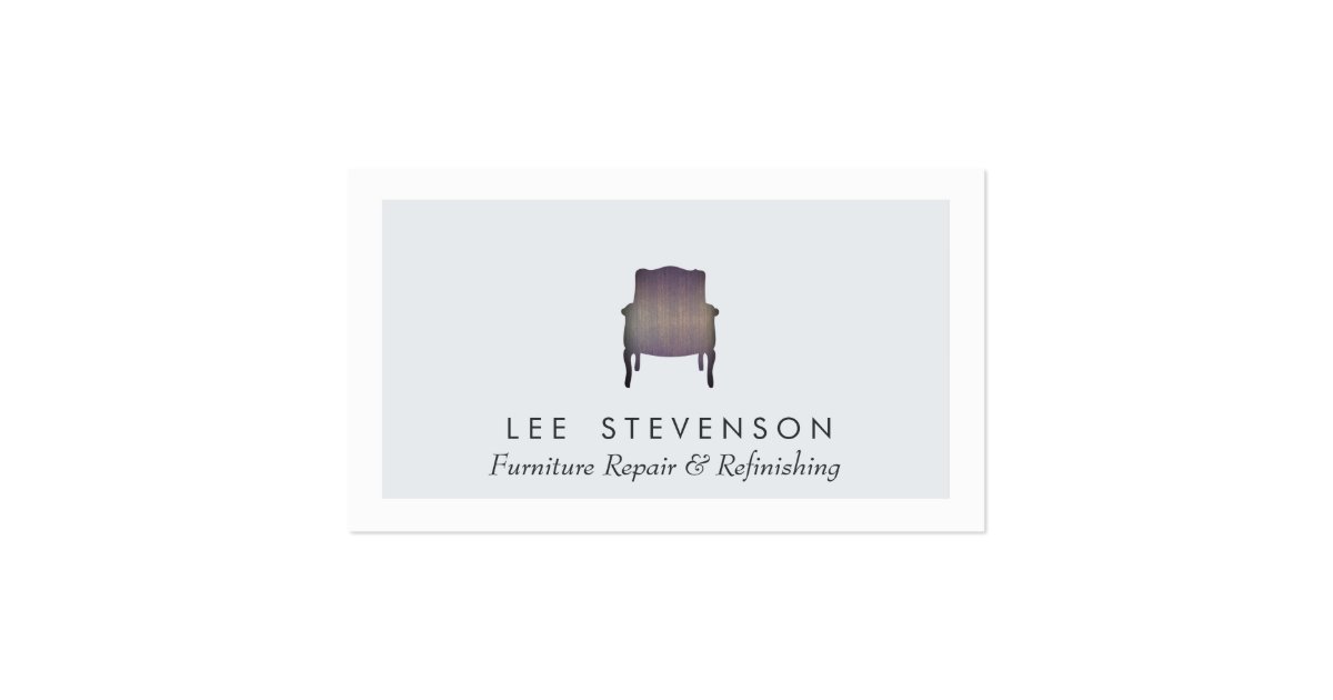 Furniture Repair and Refinishing Business Card Zazzle