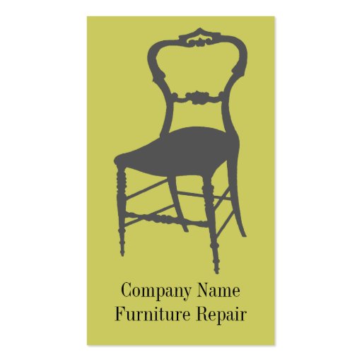 Furniture Repair & Restoration Business Card Zazzle