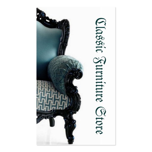Furniture Store Business Card (front side)