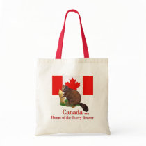 Furry Beaver Canvas Bag