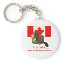 Furry Beaver Key Chains