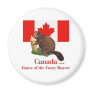Furry Beaver Fridge Magnets