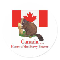 Furry Beaver stickers