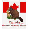 Furry Beaver t-shirts by CanadianGear Furry Beaver t-shirts