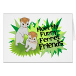 Furry Ferret Friends Cards