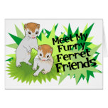 Furry Ferret Friends Greeting Cards