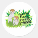 Furry Ferret Friends Sticker