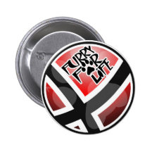Furry For Life Pin