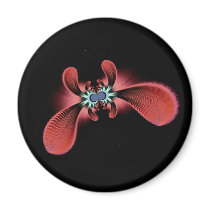 furry fractal space creature magnets by kore21 furry fractal space creature magnets