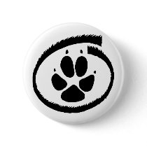 Furry Inside (Fox Paw) Badge Button