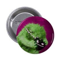 Furry Monster in Love with Angry Heart Pin