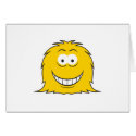 Furry Monster Smiley Face cards