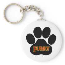 Furry Paw Keychains