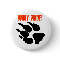 Furry Pride Pawprint Button