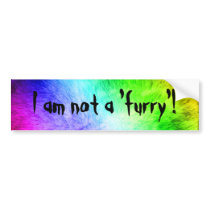 Furry Rainbow copy bumper stickers