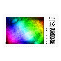 Furry Rainbow postage by Moondial Furry Rainbow postage