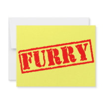 Furry Stamp Personalized Invitation