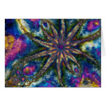 Furry Star Retro Art Card cards