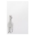 Furry White Alpaca Stationery